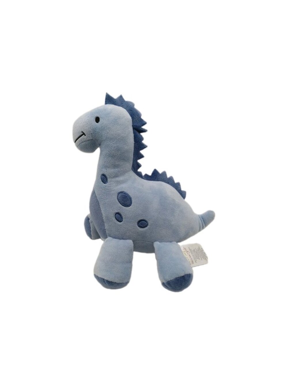 Lambs & Ivy Bedtime Dinosaur Plush Blue Spots Stuffed Animal 11"